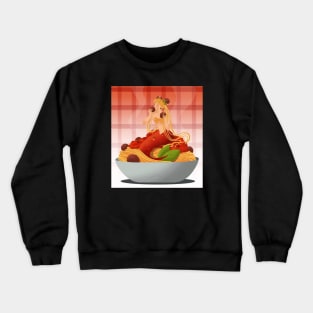 Pasta Mermaid Crewneck Sweatshirt